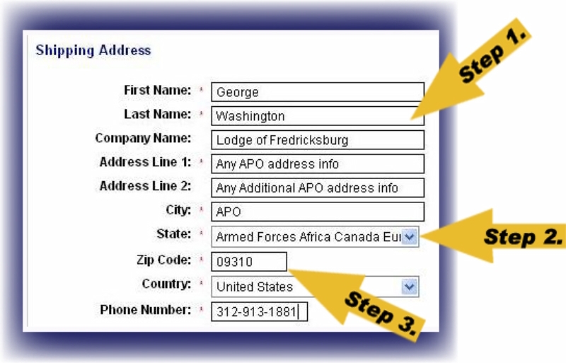 APO Address Assist