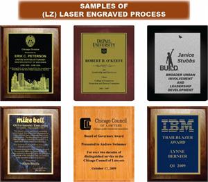 plaques sublimated lasered lauterer